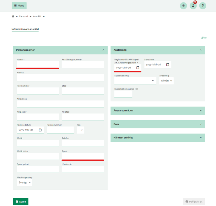 Lägg till anställd