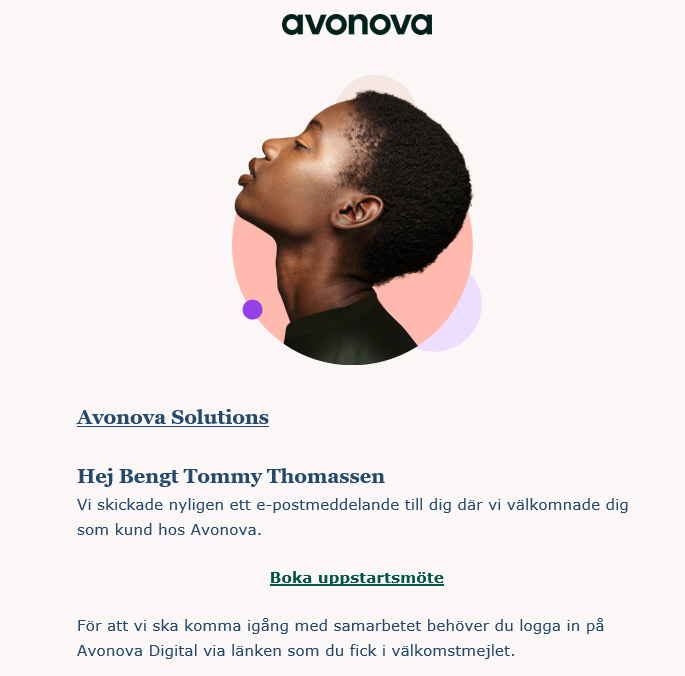 Påminnelse onboarding pågår